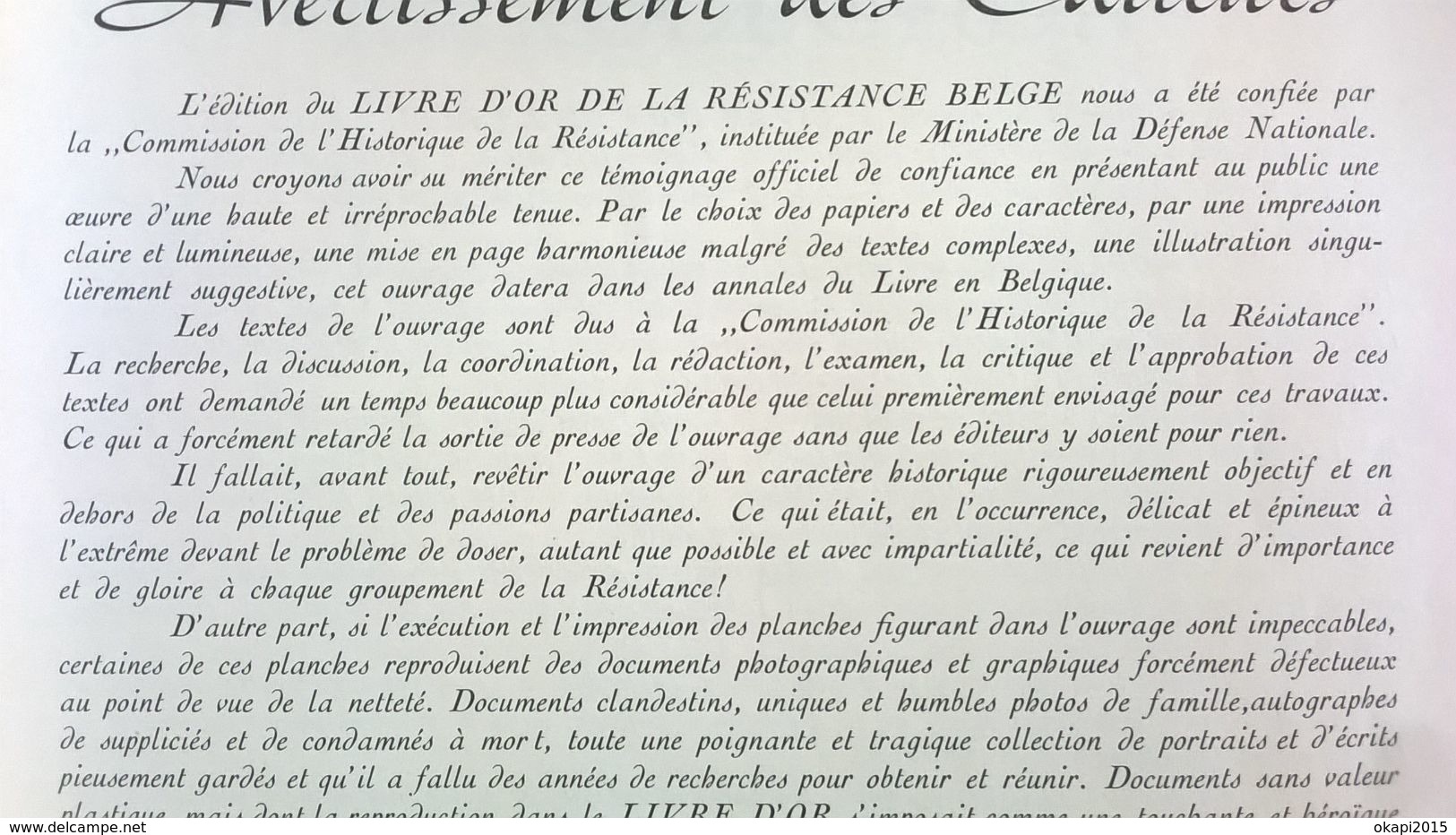 LIVRE D OR DE LA RÉSISTANCE BELGE GUERRE 1940 - 1945 MILITARIA BELGIQUE EDITIONS LECLERCQ ANNÉES 1940 - 1939-45