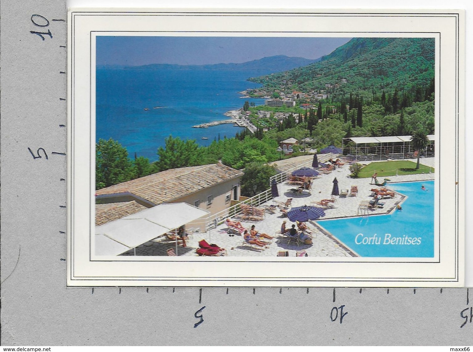 CARTOLINA NV GRECIA - CORFU - Benitses - Ed. Maria Kousta - 10 X 15 - Grecia