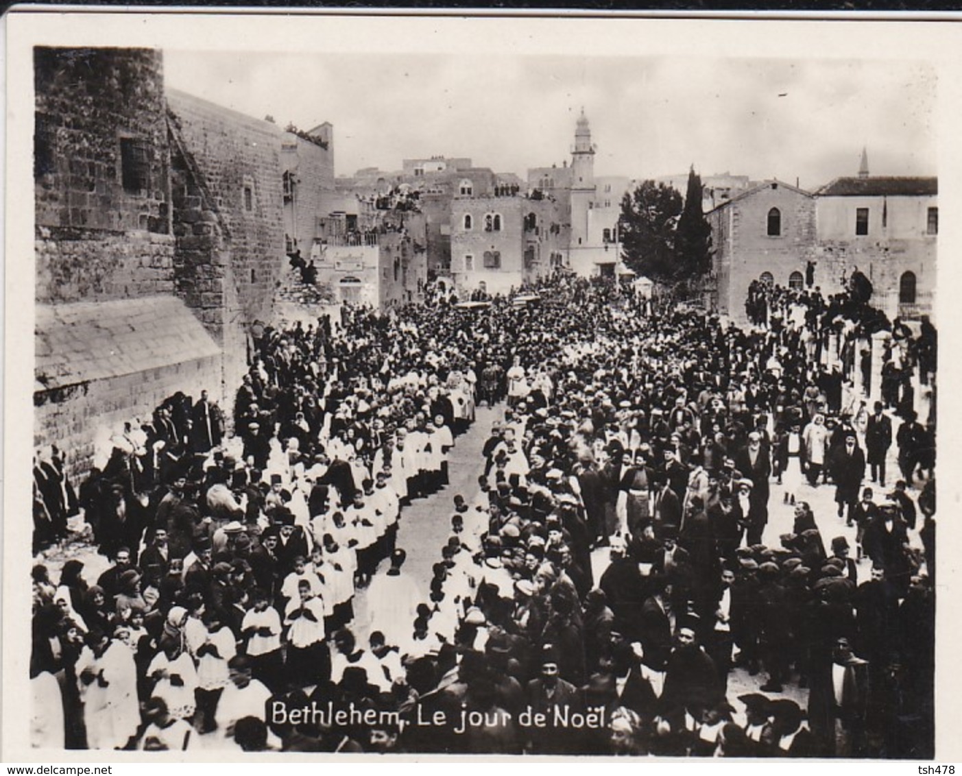 MINI-PHOTO D'éditeur---PALESTINE---BETHLEHEM--le Jour De Noël--voir 2 Scans - Autres & Non Classés