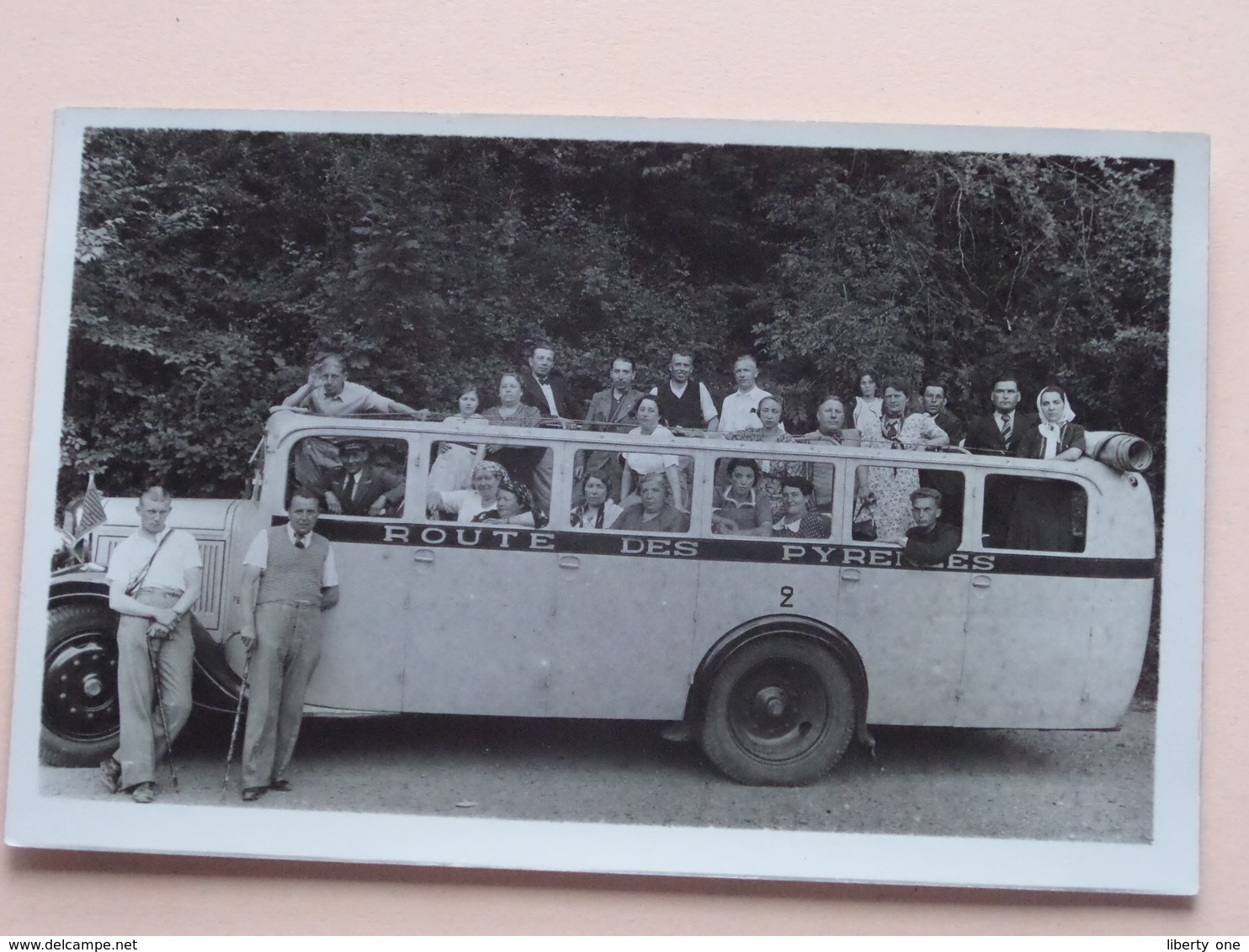 Old Car / Vieux Voiture / Bus / Oude Autobus (voir Photo / Zie Foto's ) ROUTE Des PYRENEES 19?? ! - Auto's