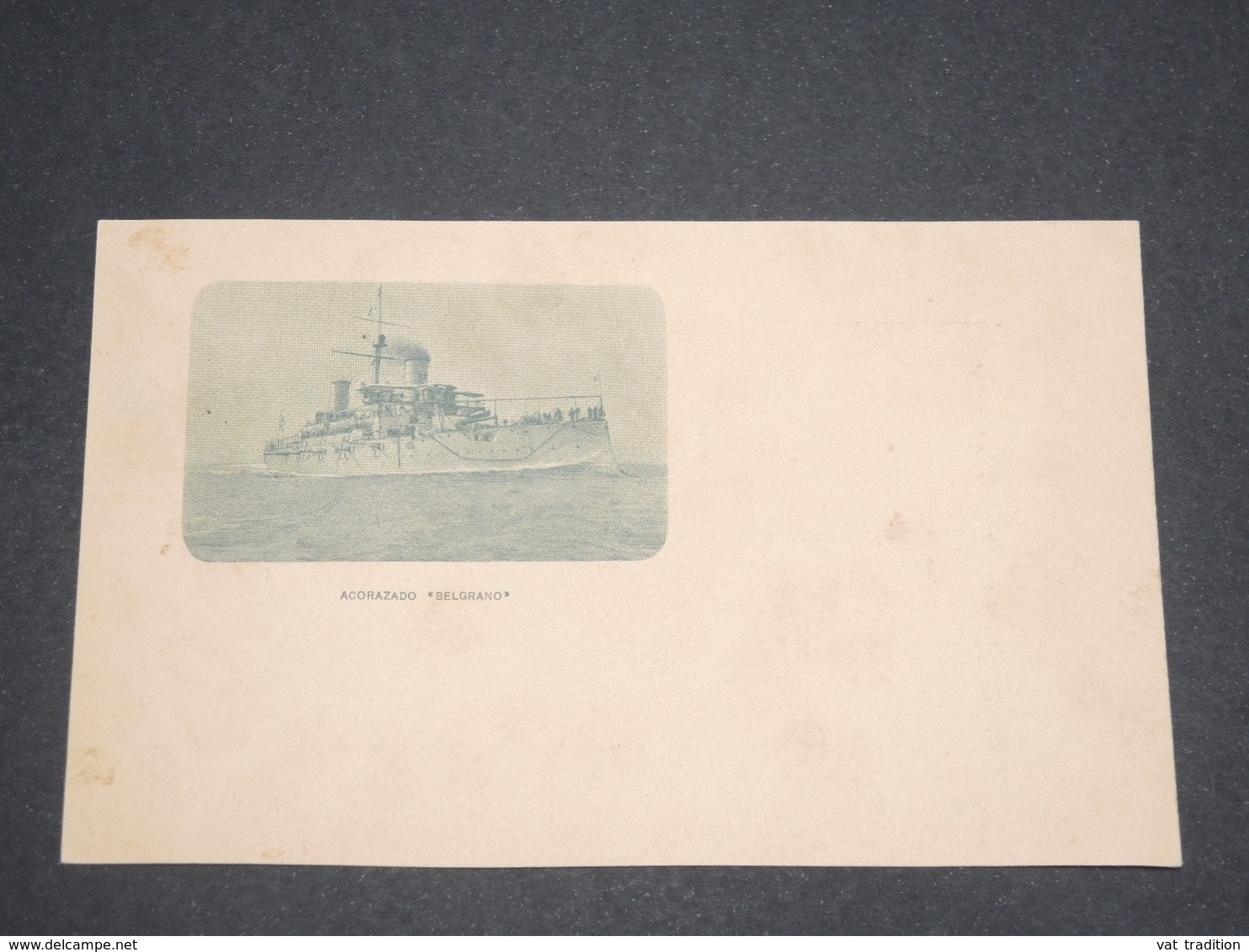 ARGENTINE - Entier Postal ( Illustré Bateau De Guerre Au Verso ) En 1901 Pour Quidad - L 12964 - Ganzsachen
