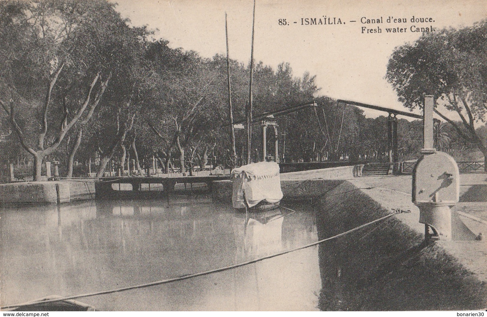 CPA   EGYPTE ISMAILIA CANAL EAU DOUCE - Ismailia