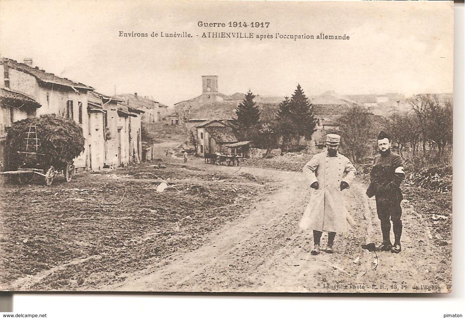 Environs De Luneville ATHIENVILLE Aprés L'occupation Allemande - Autres & Non Classés