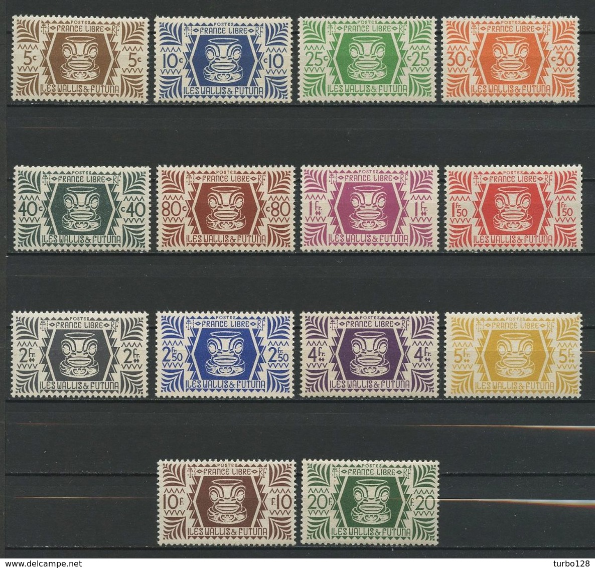 WALLIS FUTUNA 1944 N° 133/146 ** Neufs MNH Superbes  Cote 12,10 &euro; Série De Londres France Libre - Neufs