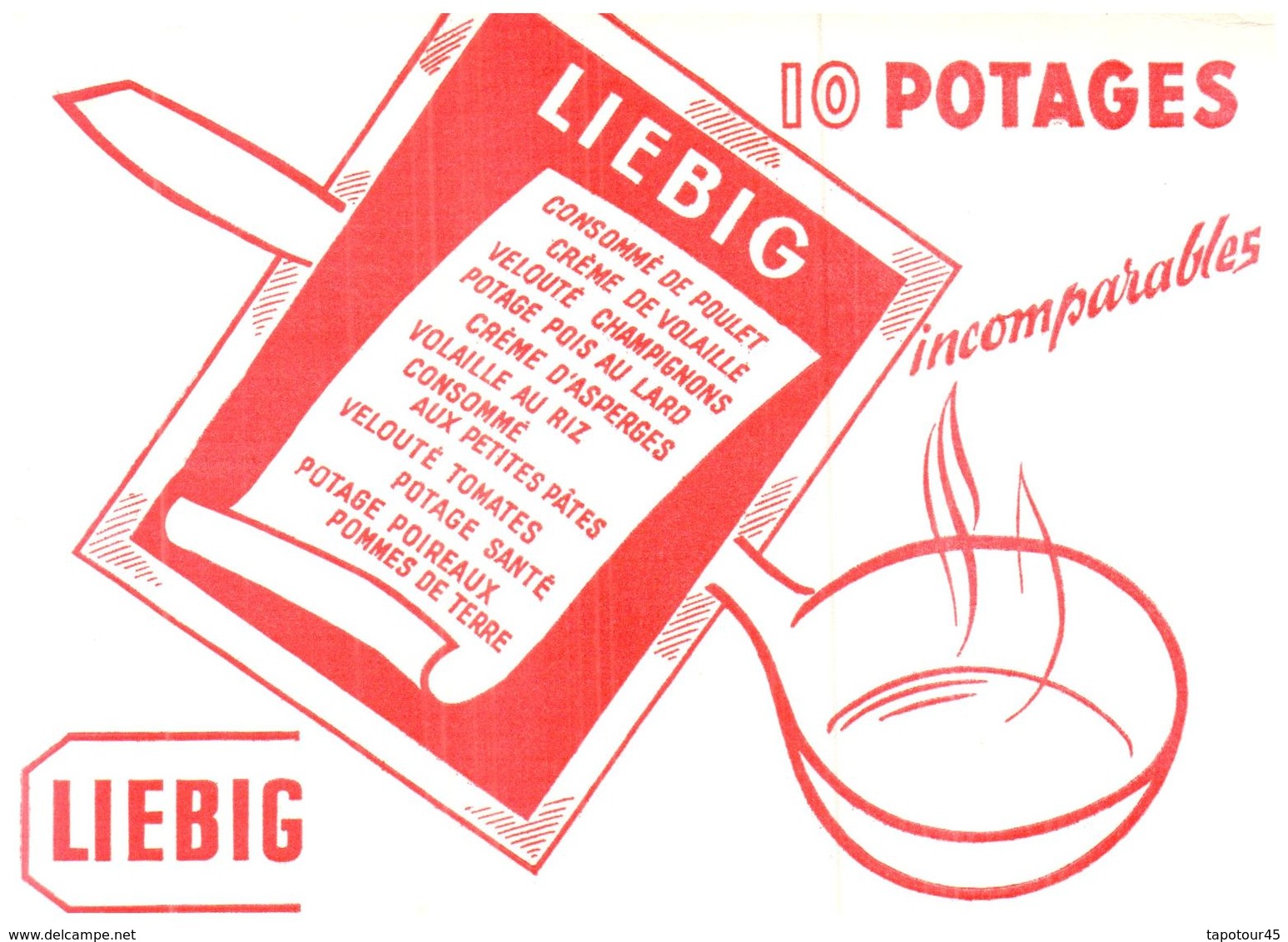 PO L/Buvard Potage Liebig  (N= 5) - Suppen & Sossen