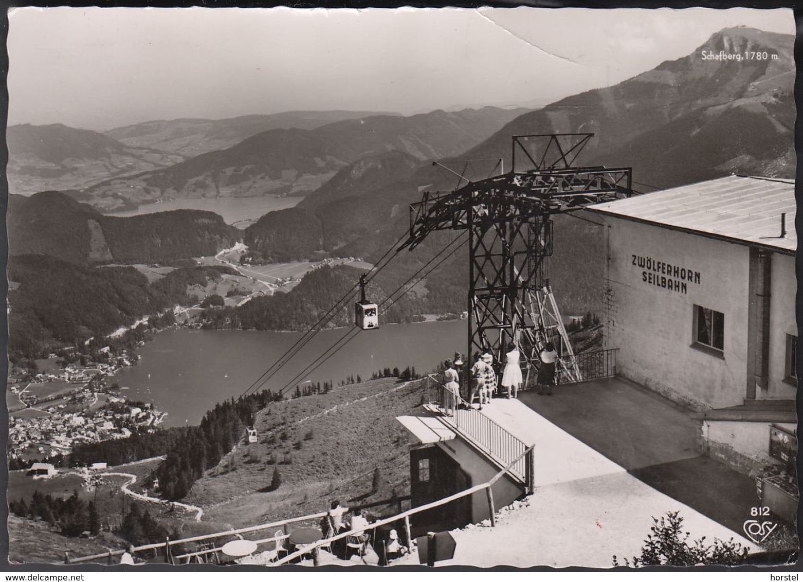 Austria - 5340 Sankt Gilgen - Blick Vom Zwölferhorn - Seilbahn - 2x Nice Stamps (1966) - St. Gilgen