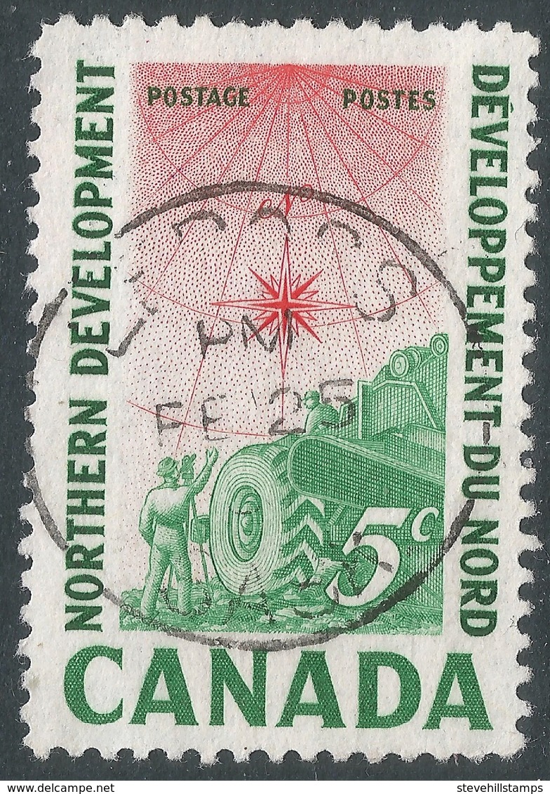 Canada. 1961 Northern Development. 5c Used. SG 517 - Used Stamps