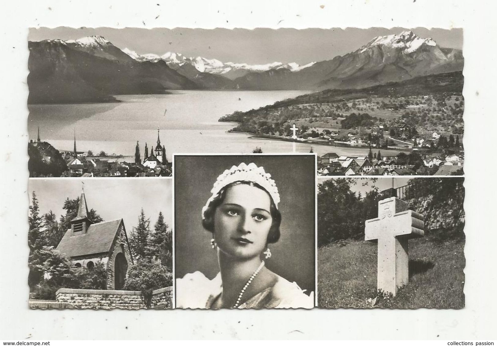 Cp , Suisse , Schwyz , Küssnacht A. Rigi, Gedächtniskapelle, Königin Astrid Von Belgien, Vierge, Ed. Sutter - Küssnacht