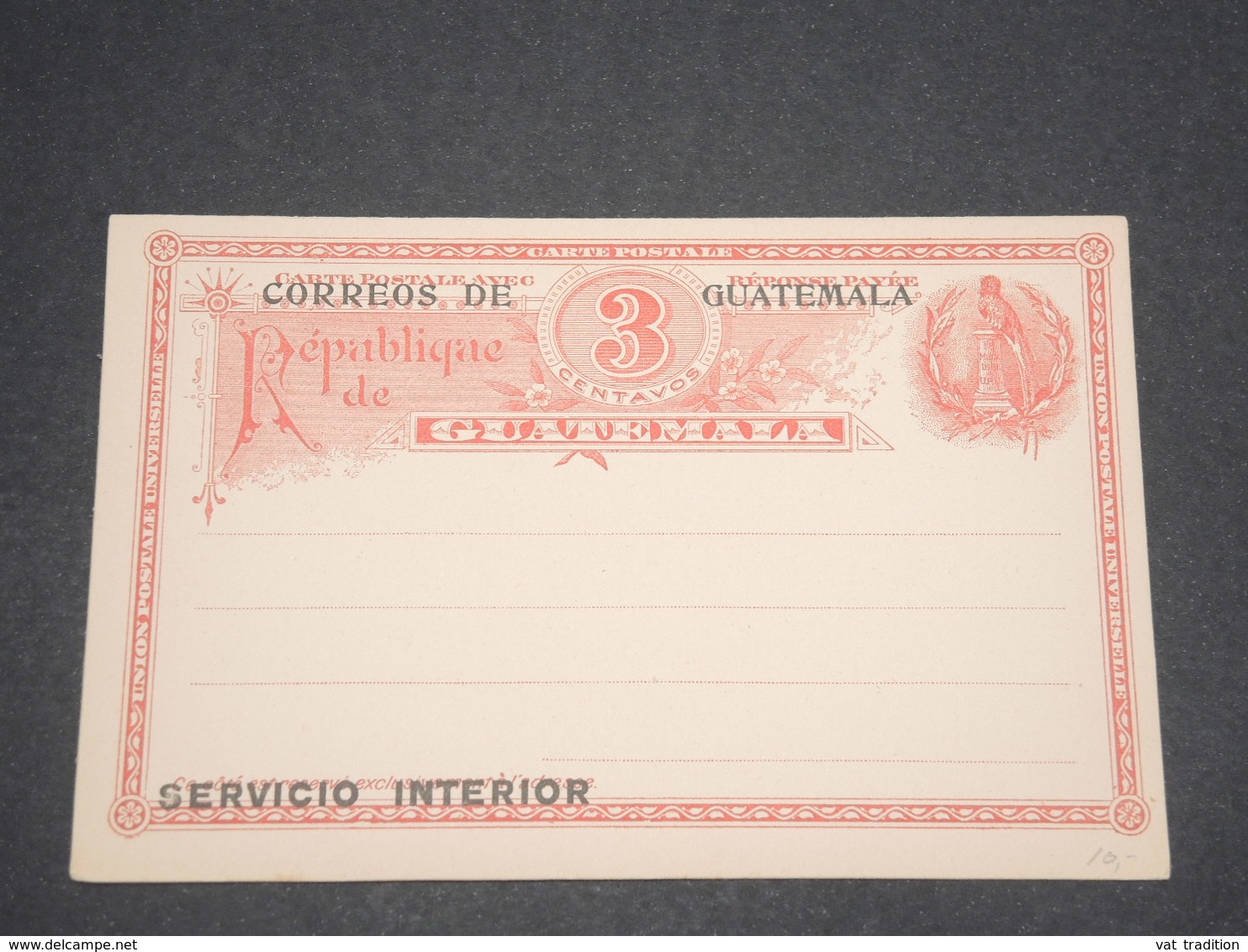 GUATEMALA - Entier Postal Avec Réponse Non Voyagé - L 13010 - Guatemala
