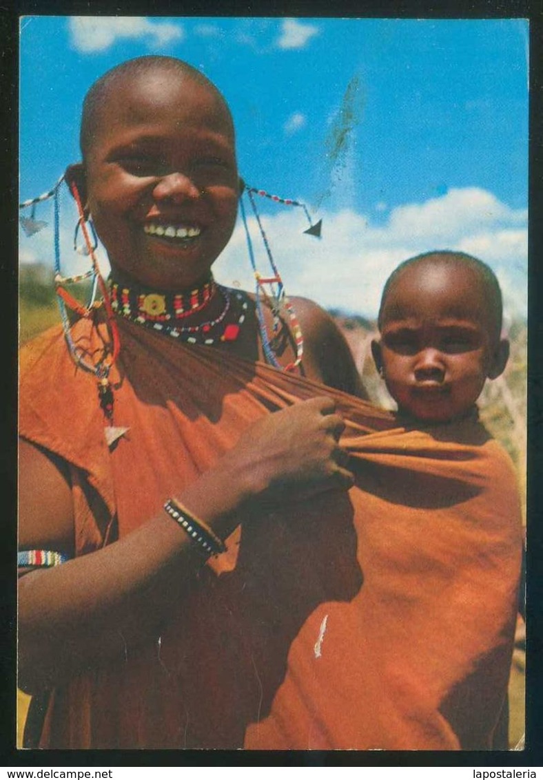 *African Mother And Child* Circulada 1990. - Tanzanía