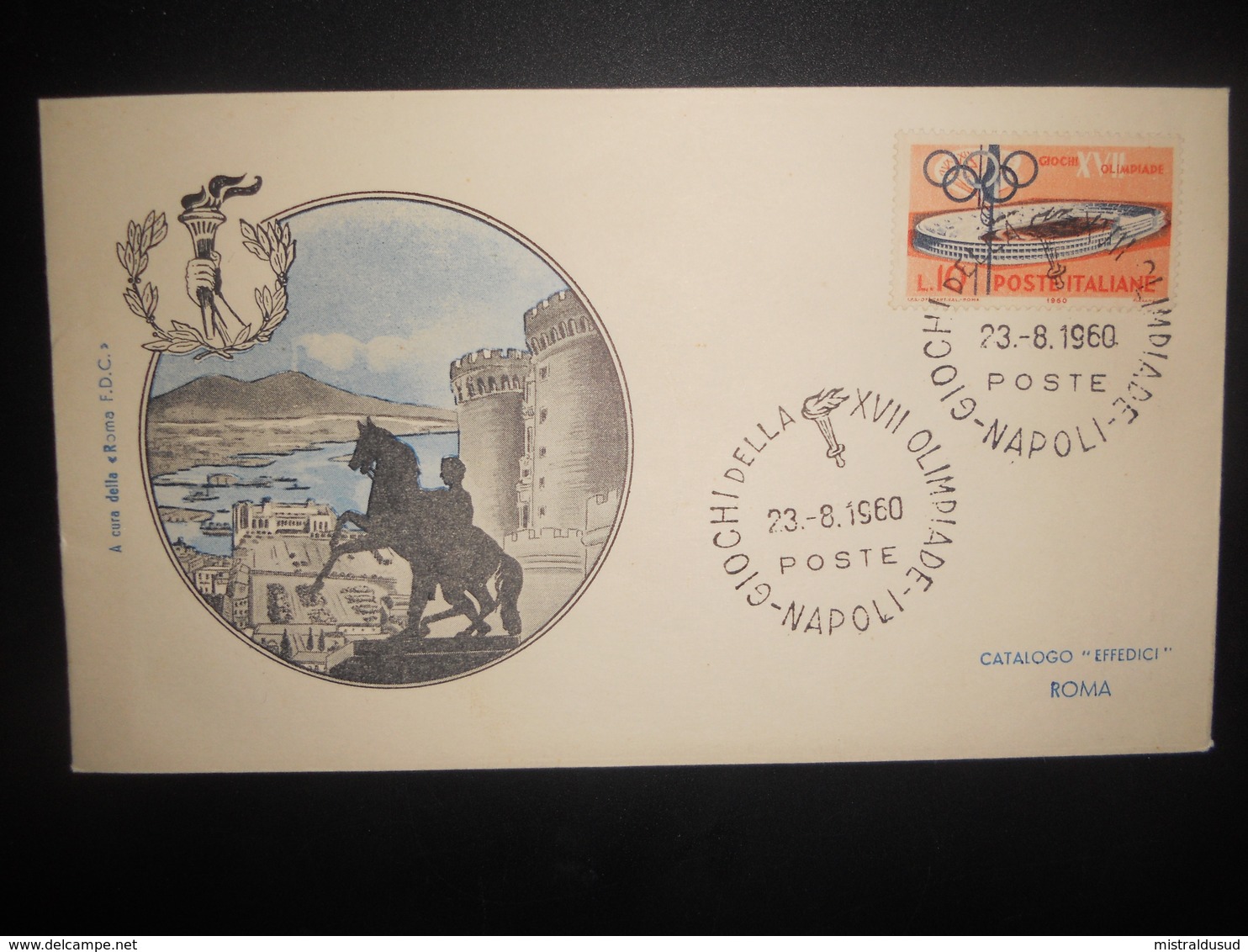 Italie Premier Jour , 17 Olimpiade Napoli 1960 - FDC