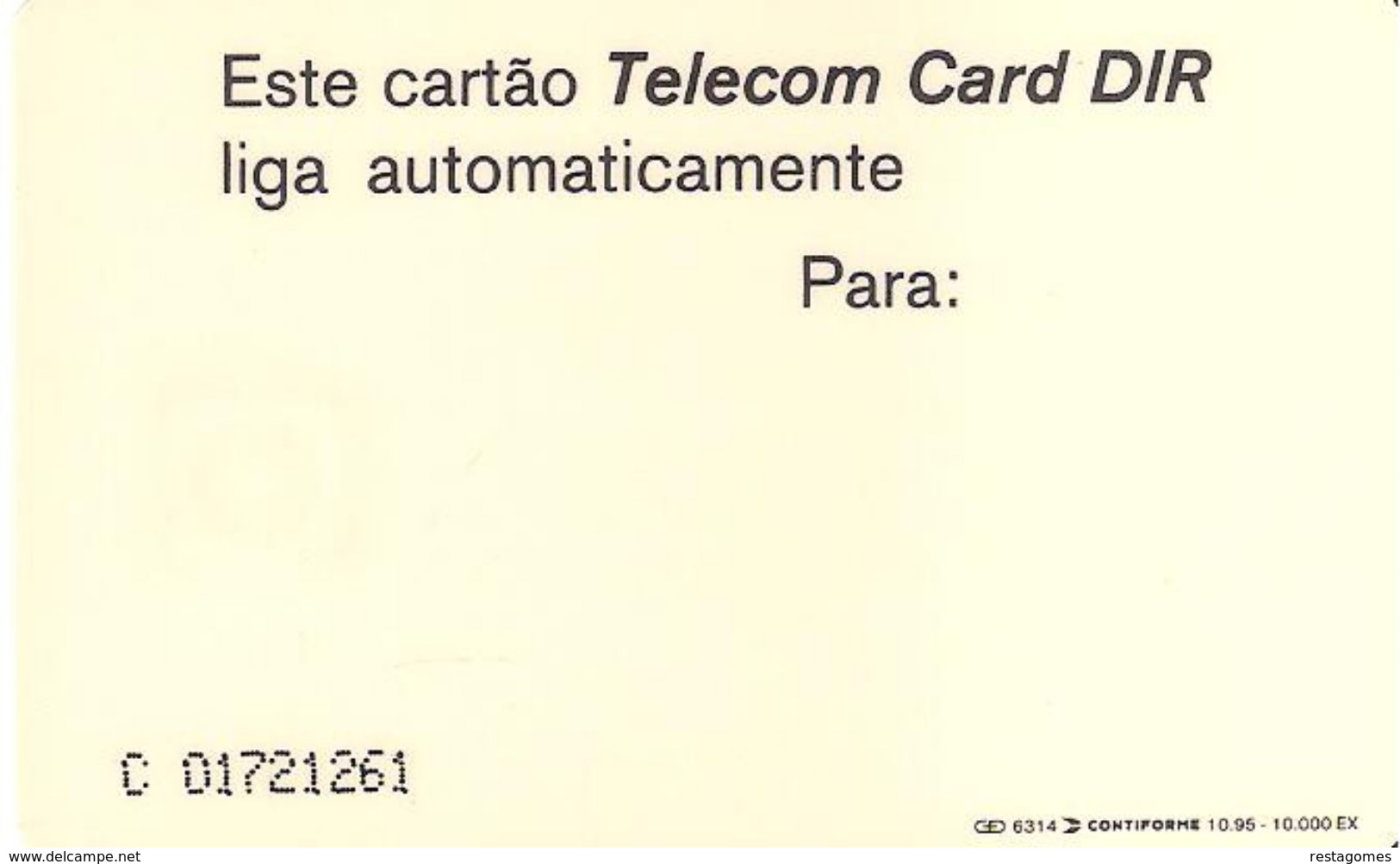 Portugal - Phonecard/ Telécarte Telecom Card /  DIR  PT 65a Nuevo/UNC - Portogallo