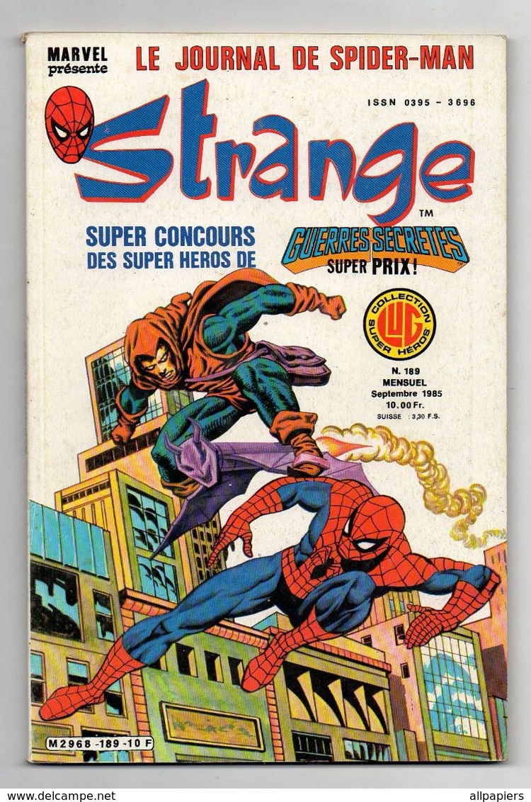 Strange N°189 L'intrépide Daredevil - Division Alpha - L'évolution De La Mécanisation - L'homme Araignée De 1985 - Strange