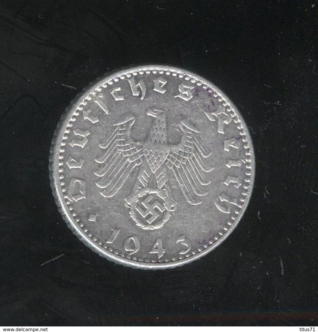 50 Pfennig  Allemagne/Germany 1943 A - 50 Reichspfennig