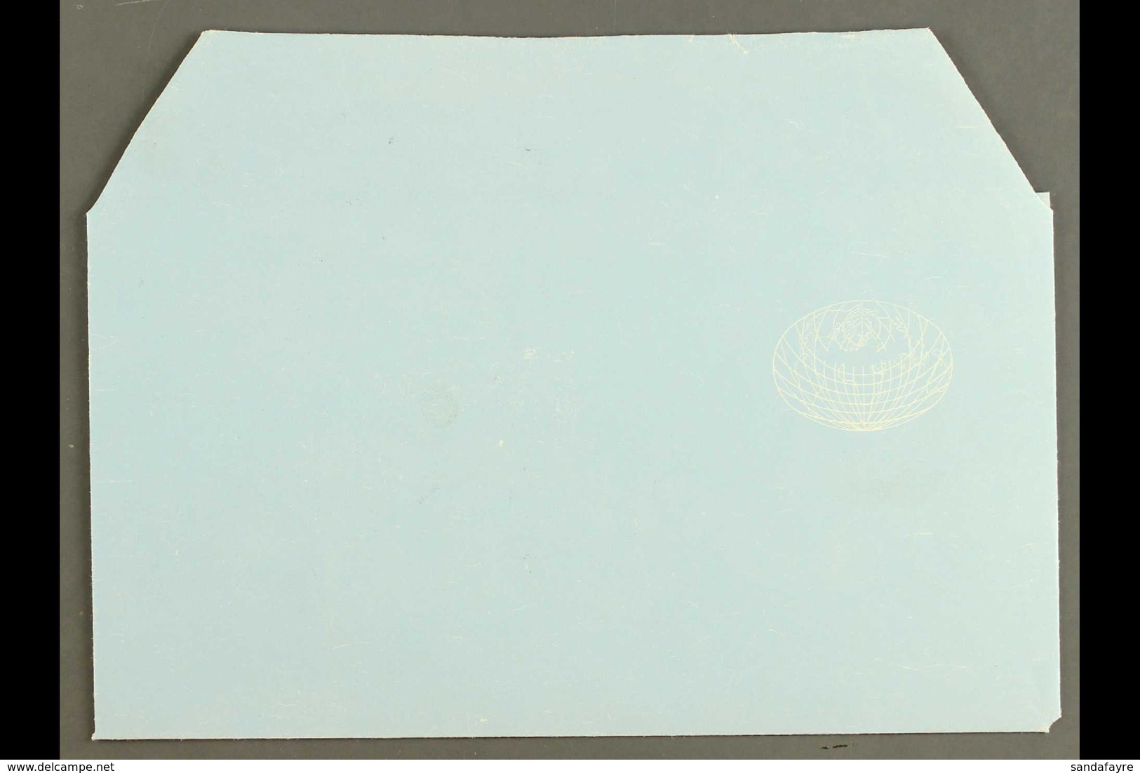 AEROGRAMME 1973 8a Deep Blue & White On Pale Blue With DEEP BLUE OMITTED (aircraft, Value & Inscriptions Missing), Very  - Afganistán