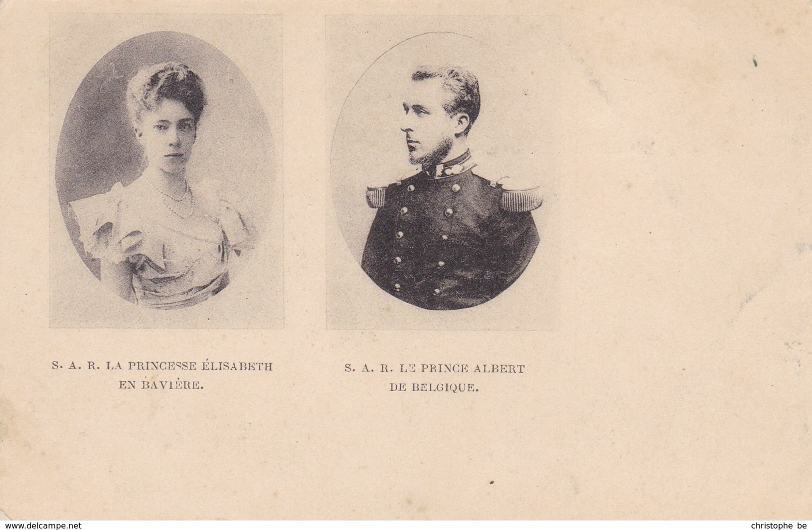 S.A.R. Le Princesse Elisabeth En Baviere, S.A.R. Le Prince Albert De Belgique (pk43124) - Royal Families