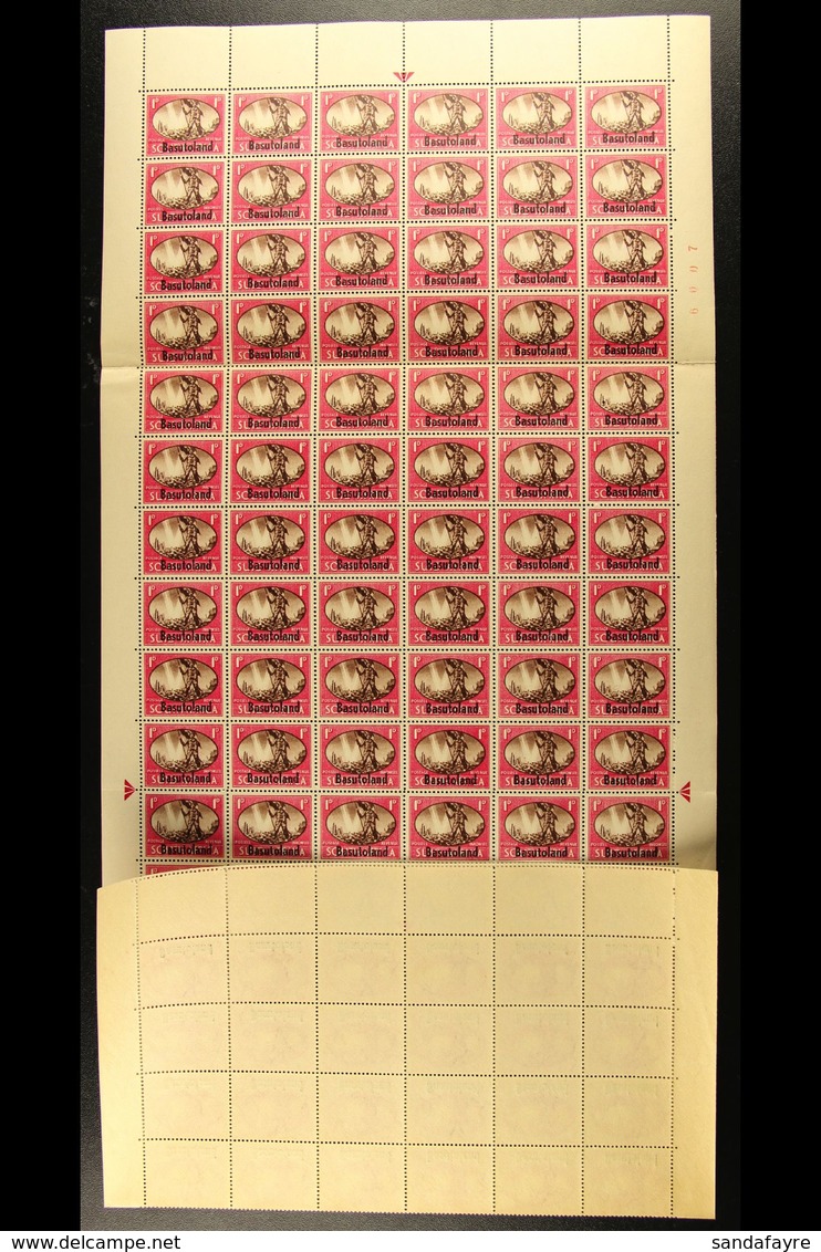 1945 Victory Set, SG 29/31, In COMPLETE SHEETS OF SIXTY PAIRS. Some Positional Varieties Including 1d "Barbed Wire" (R9/ - Altri & Non Classificati