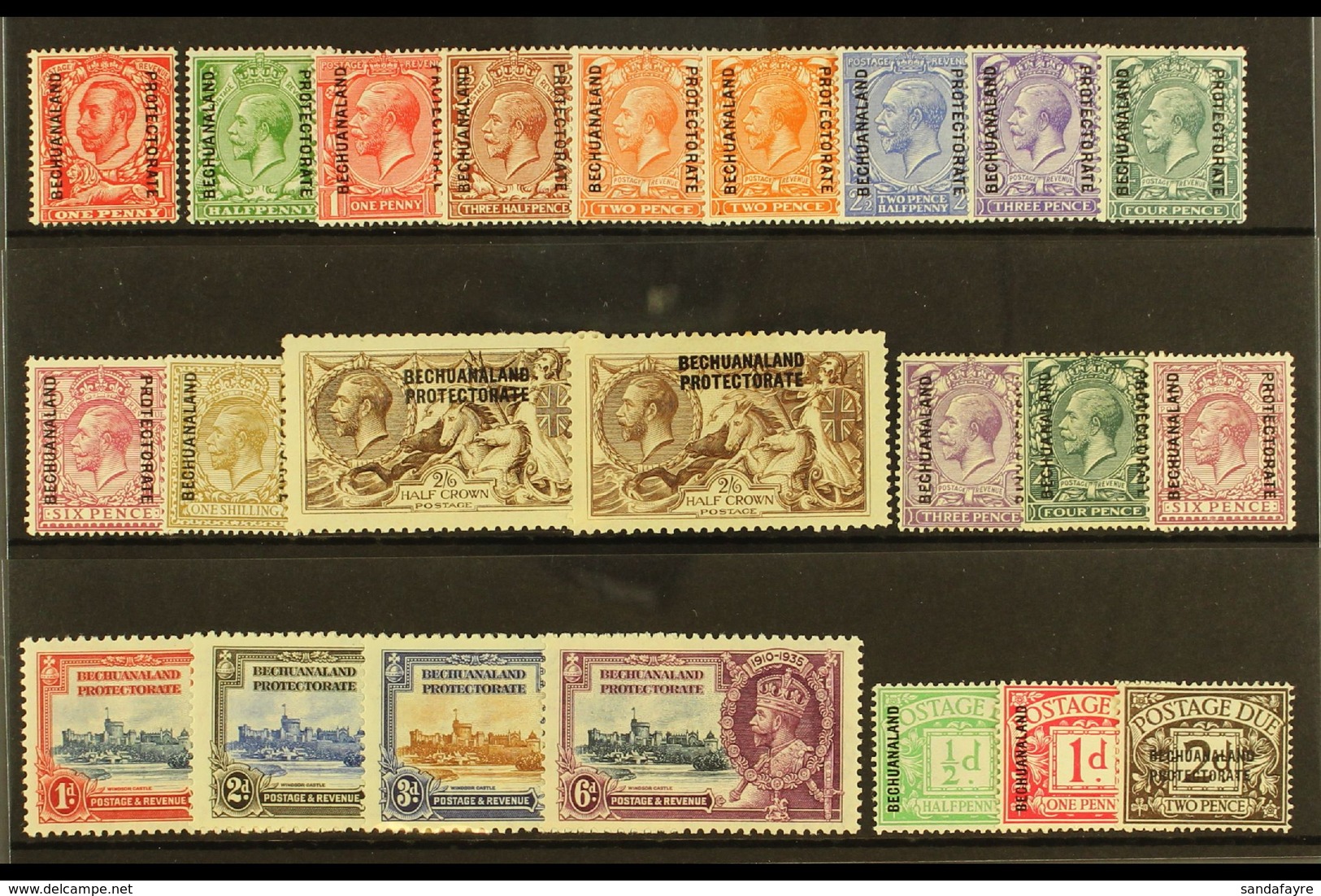 1912-36 KGV MINT SELECTION An Attractive ALL DIFFERENT Selection On A Stock Card. Includes 1913-24 Set To 1s, Plus 2s6d  - Altri & Non Classificati