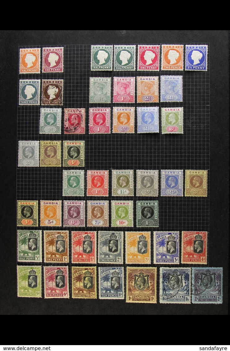 1880-1953 MINT COLLECTION Includes Small Range Of QV With Odd Used Stamp, KEVII To 6d, KGV To 1s, 1922-9 Recess Defins T - Gambia (...-1964)