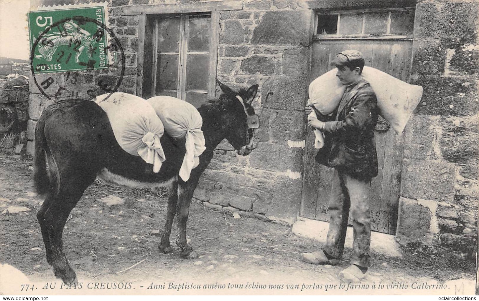 Au Pays Creusois      23           Le Meunier Et Baptistou .   Ane           (voir Scan) - Andere & Zonder Classificatie