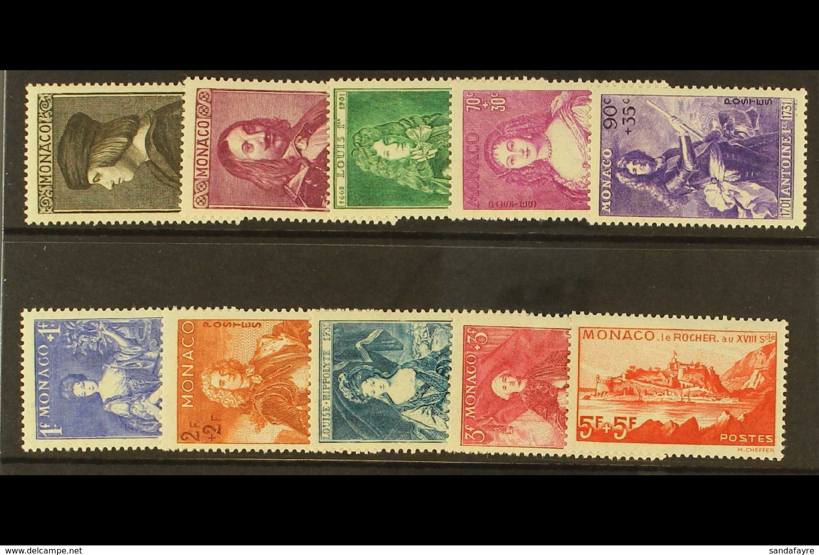 1939 National Relief Fund Set, Yvert 185/94, Never Hinged Mint (10 Stamps). For More Images, Please Visit Http://www.san - Other & Unclassified