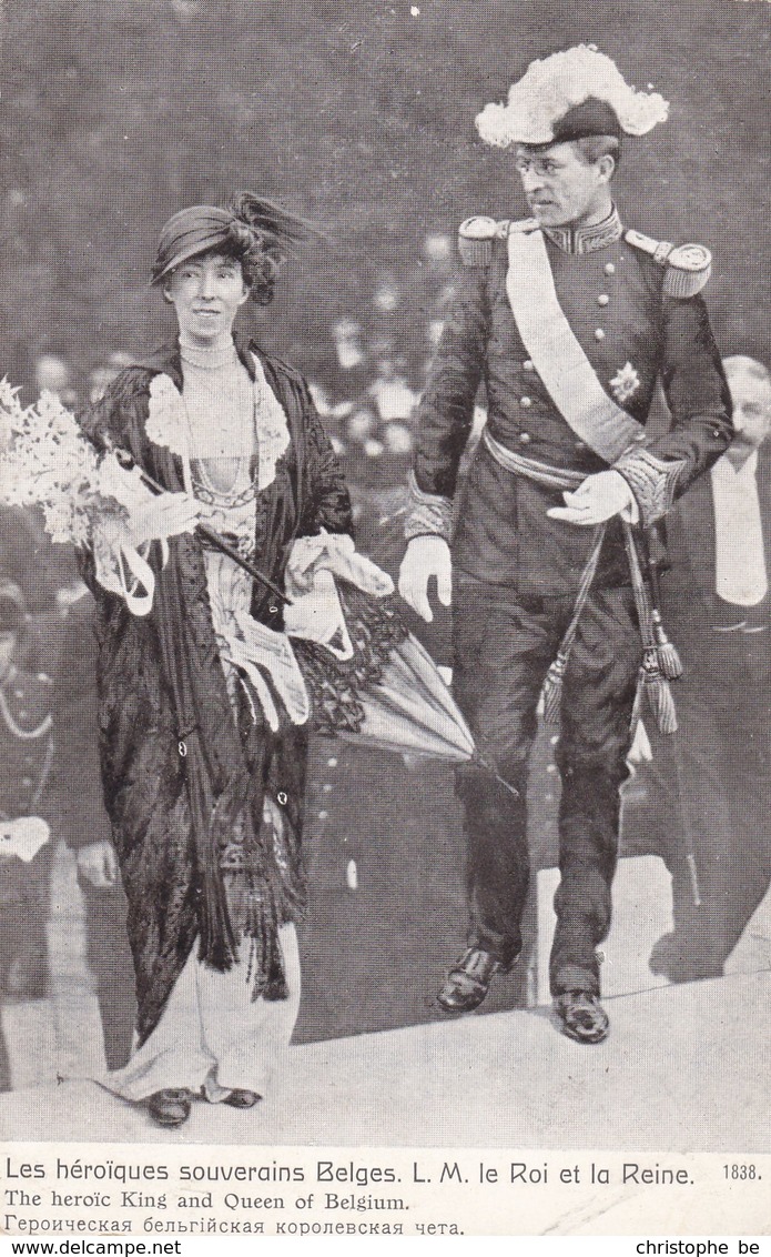 Les Héroiques Souverains Belges, L.M. Le Roi Et La Reine (pk43145) - Royal Families