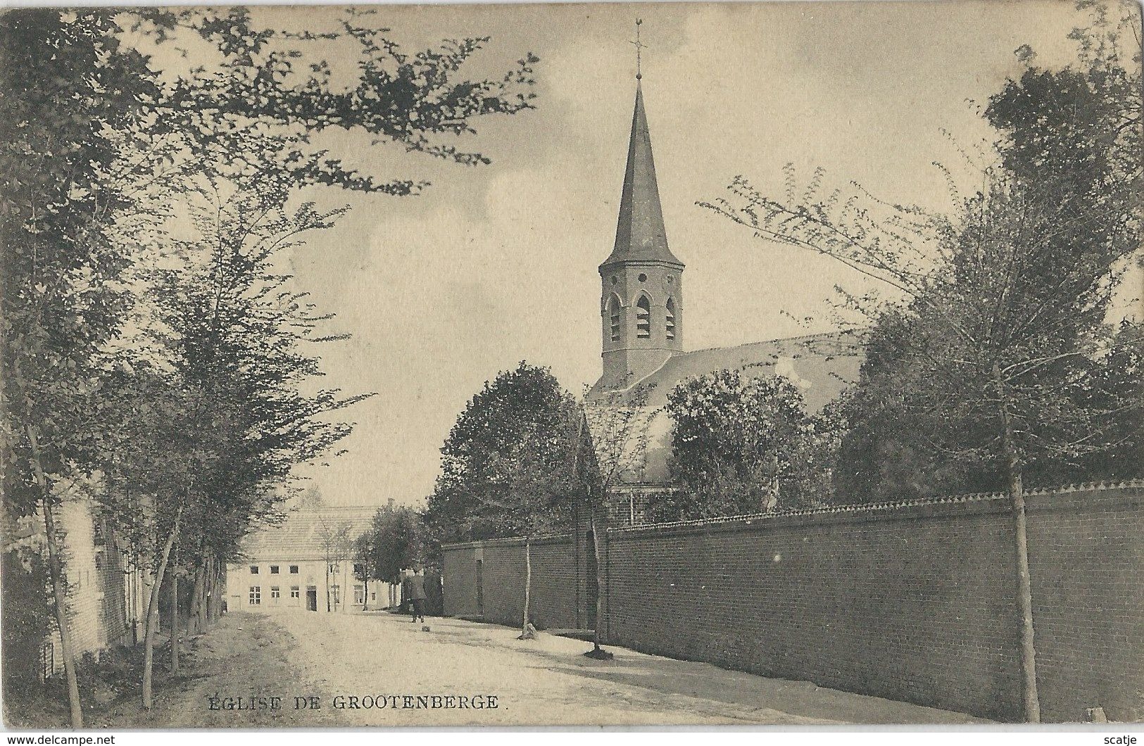 Eglise De Grootenberge   -   1908  Naar  Courtrai - Zottegem