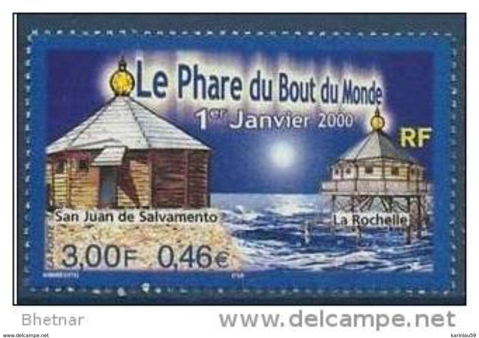 Timbre France YT 3294 " Phare Du Bout Du Monde " 2000 Neuf - Unused Stamps