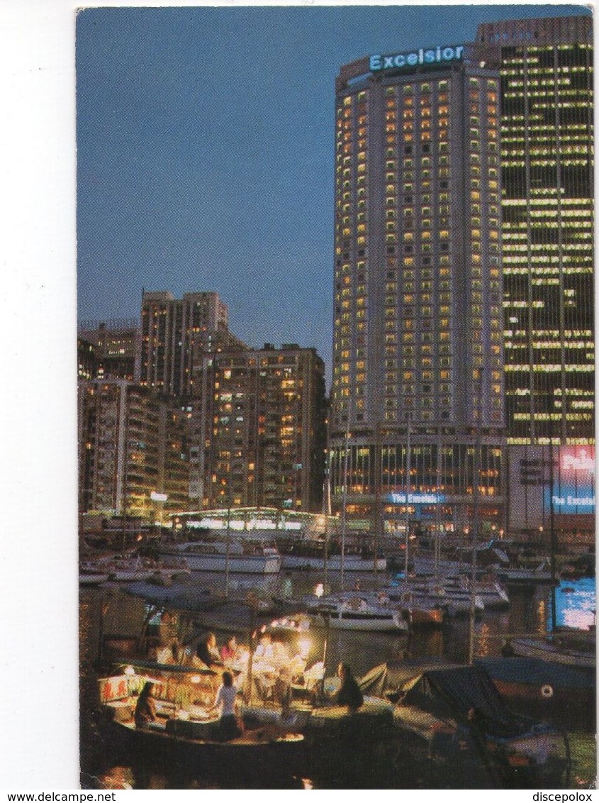 U1923 Postcard: HONG KONG, THE EXELSIOR - CAUSEWAY BAY - Nuit Nocturne Notturno Nacht Night _ Not Writed - Cina (Hong Kong)