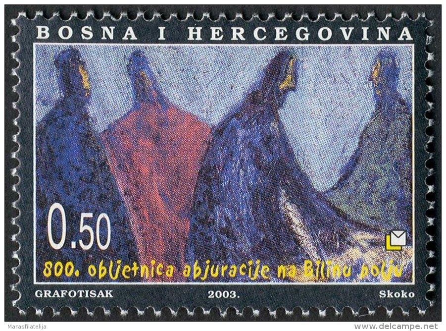 Bosnia Herzegovina, 2003, Croatian Post, (#107) - Bilino Polje - Bosnia Erzegovina