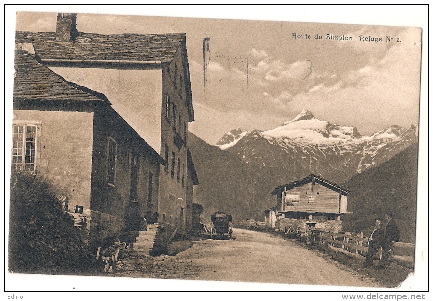 ***  VS   *** SUISSE Route Du Simplon Refuge Angle Manquant Sinon TTB - Simplon