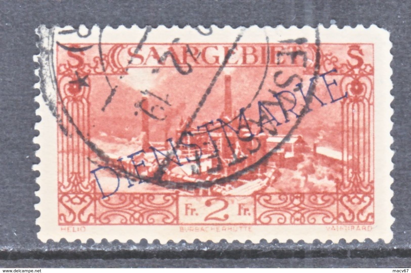 SAAR   O 26  B   Type  I   (o) - Used Stamps