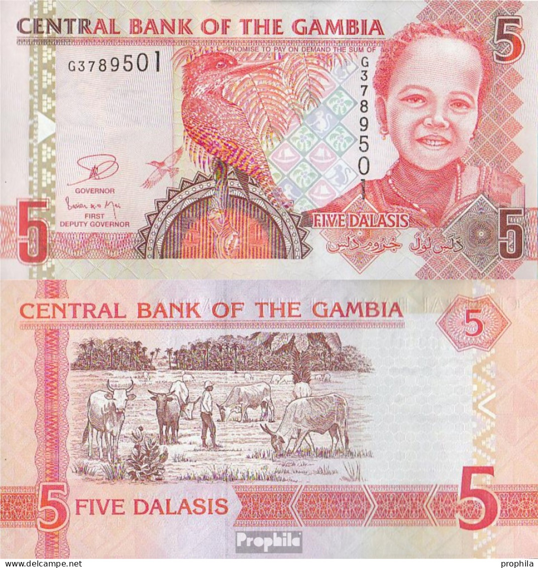 Gambia Pick-Nr: 25c Bankfrisch 2006 5 Dalasis - Gambia