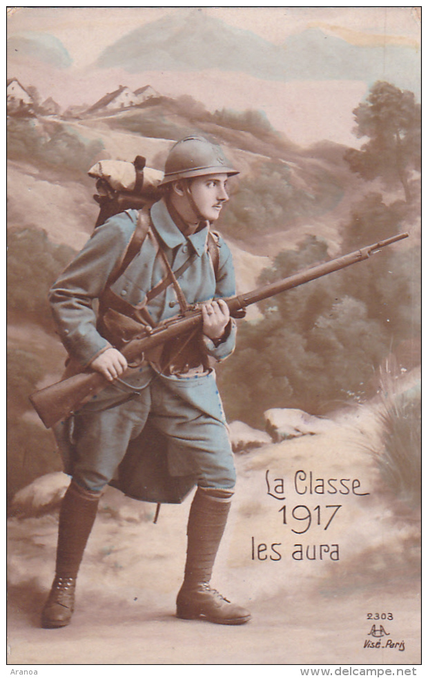 Guerre -- La Classe 1917 Les Aura - Guerra 1914-18