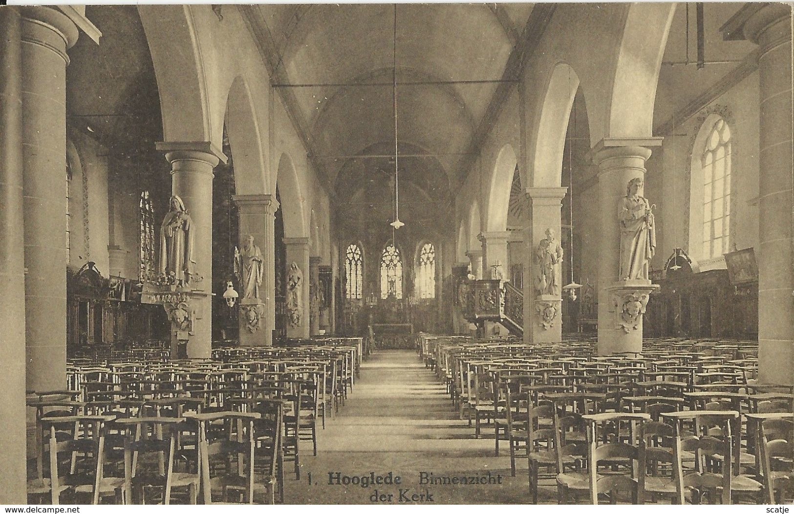 Hooglede.  -   Binnenzicht Der Kerk - Hooglede