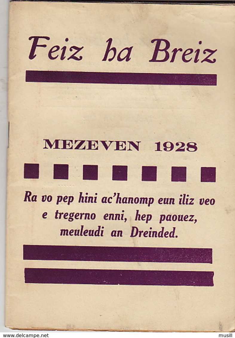Feiz Ha Breiz. Mezeven 1928. N° 6. - Zeitungen & Zeitschriften