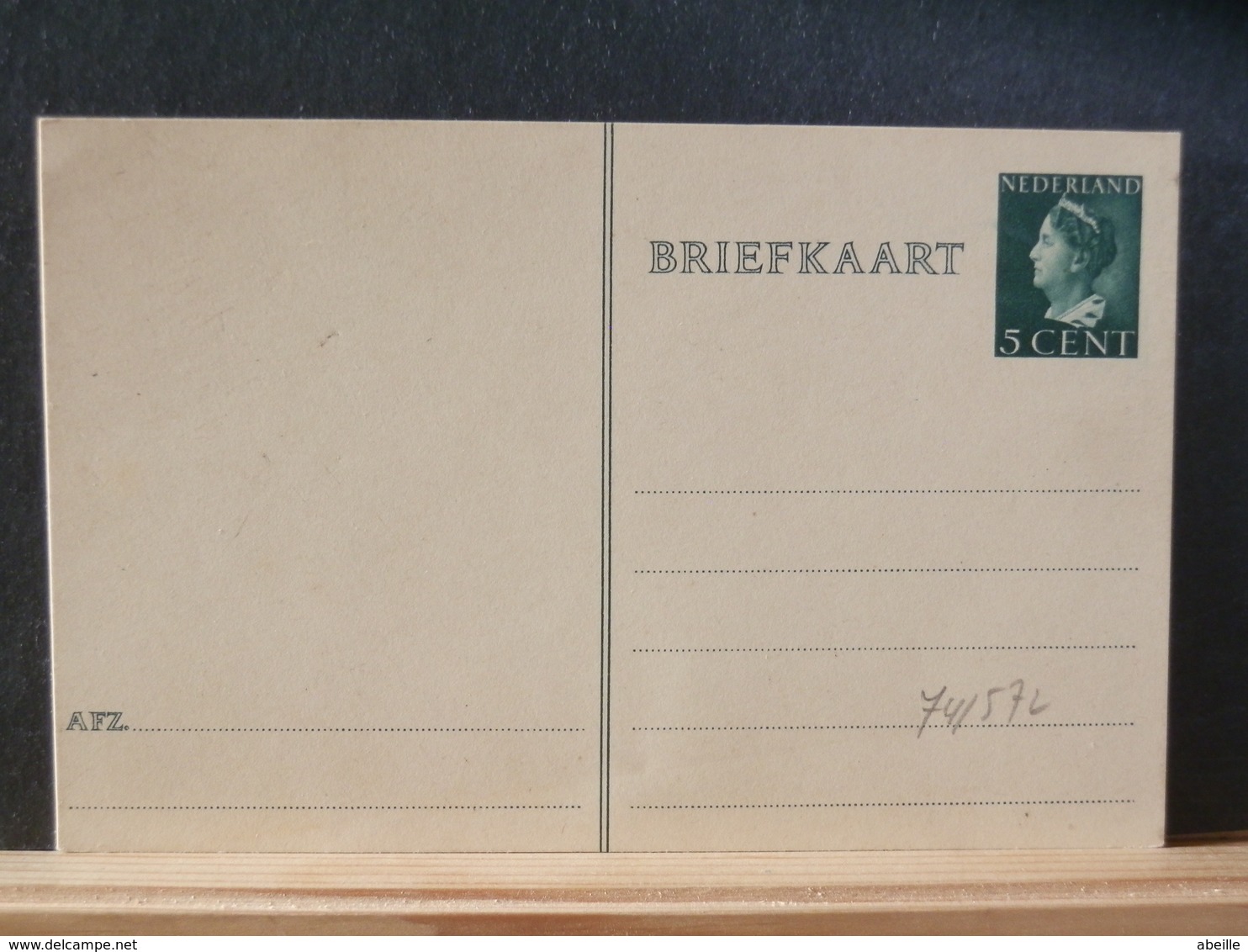 74/571  BRIEFKAART   NED.  XX - Postal Stationery