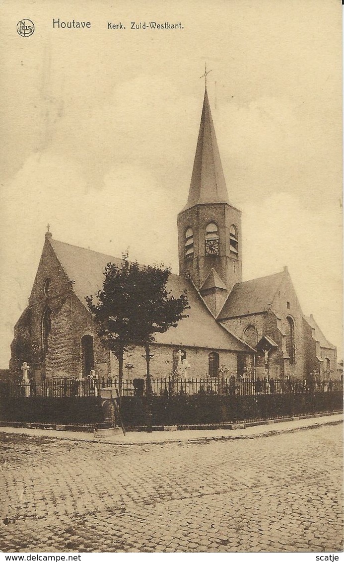 Houtave    Kerk,  Zuid-Westkant - Zuienkerke