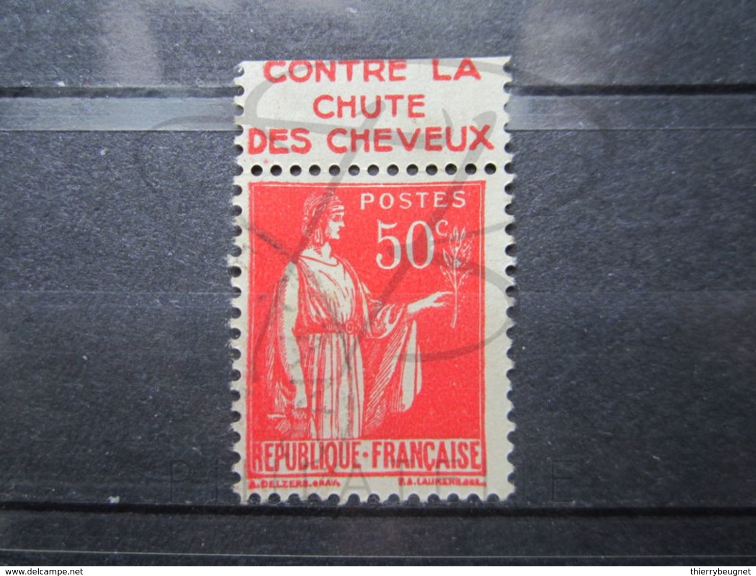 VEND BEAU TIMBRE DE FRANCE N° 283 , TYPE IIA + BANDE PUBLICITAIRE " HAHN " !!! (b) - Other & Unclassified