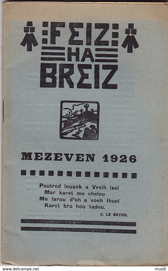 Feiz Ha Breiz. Mezeven 1926. N° 6. Ar C'Horn-Boud. Mezeven 1926. N° 6. - Magazines