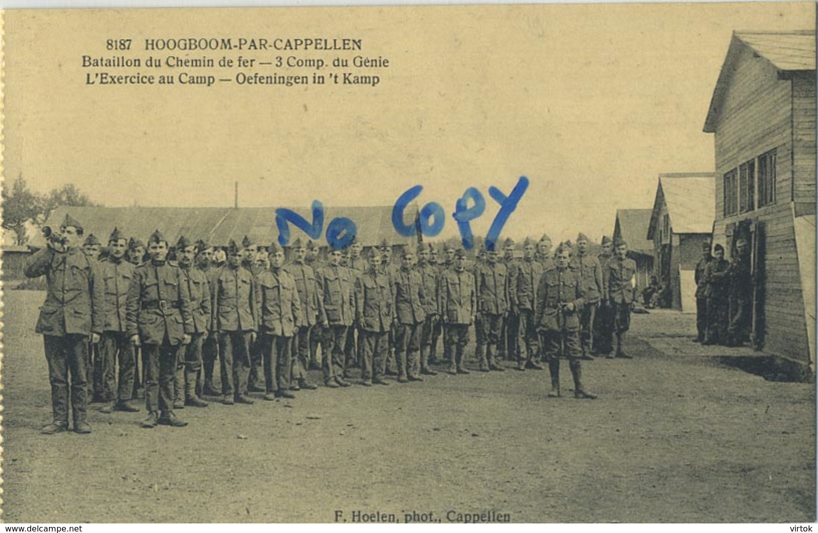 Hoogboom - Kapellen : Bataillon Du Chemin De Fer  (  Carte Carnet ) - Kapellen