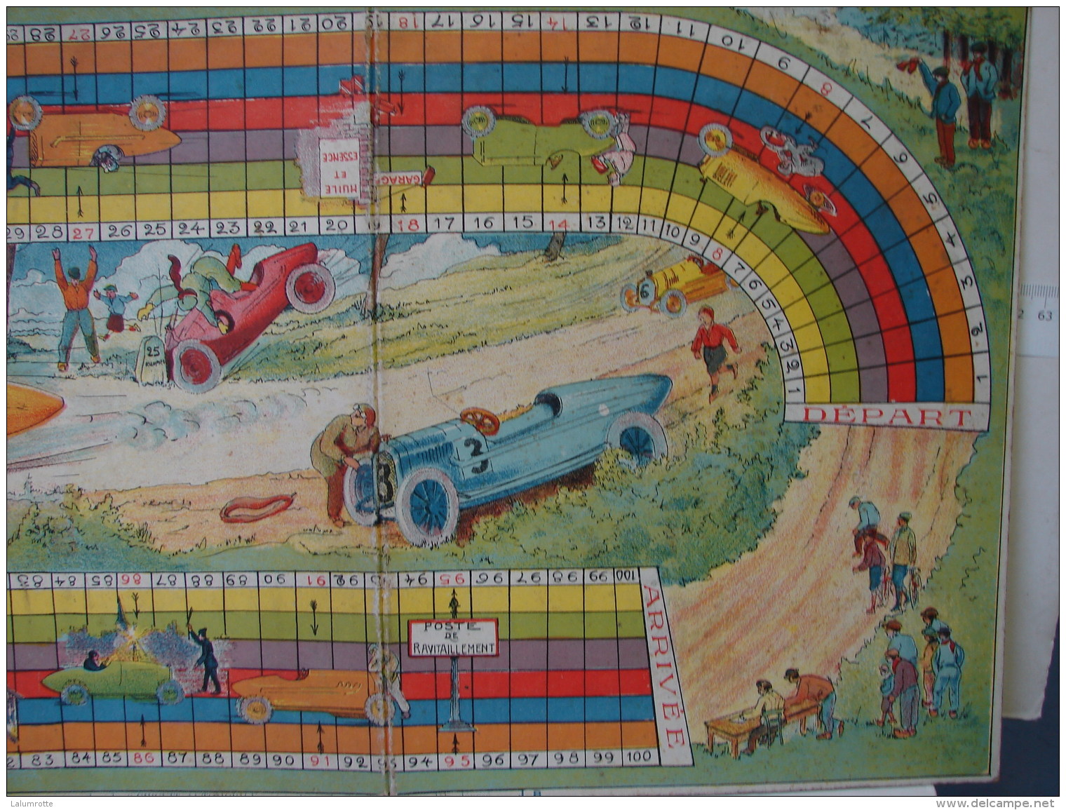 Jeux. 8. Ancien Carton D'un Circuit Automobile - Other & Unclassified