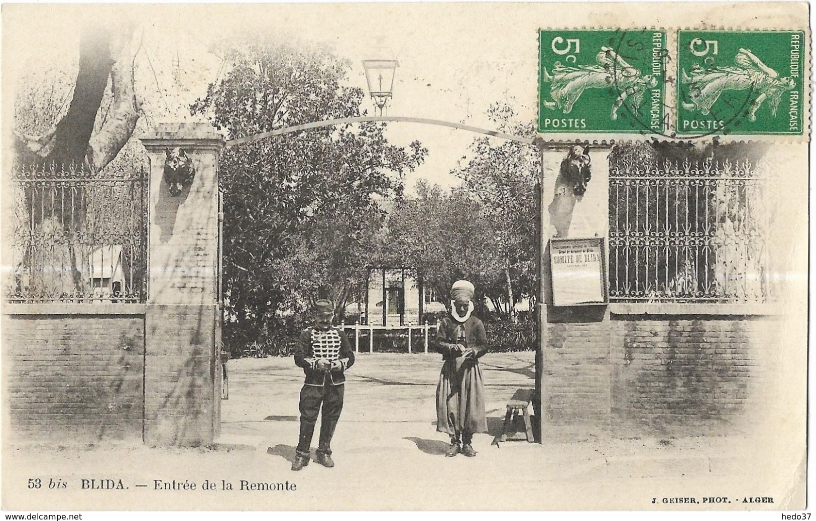 Blida - Entrée De La Remonte - Blida