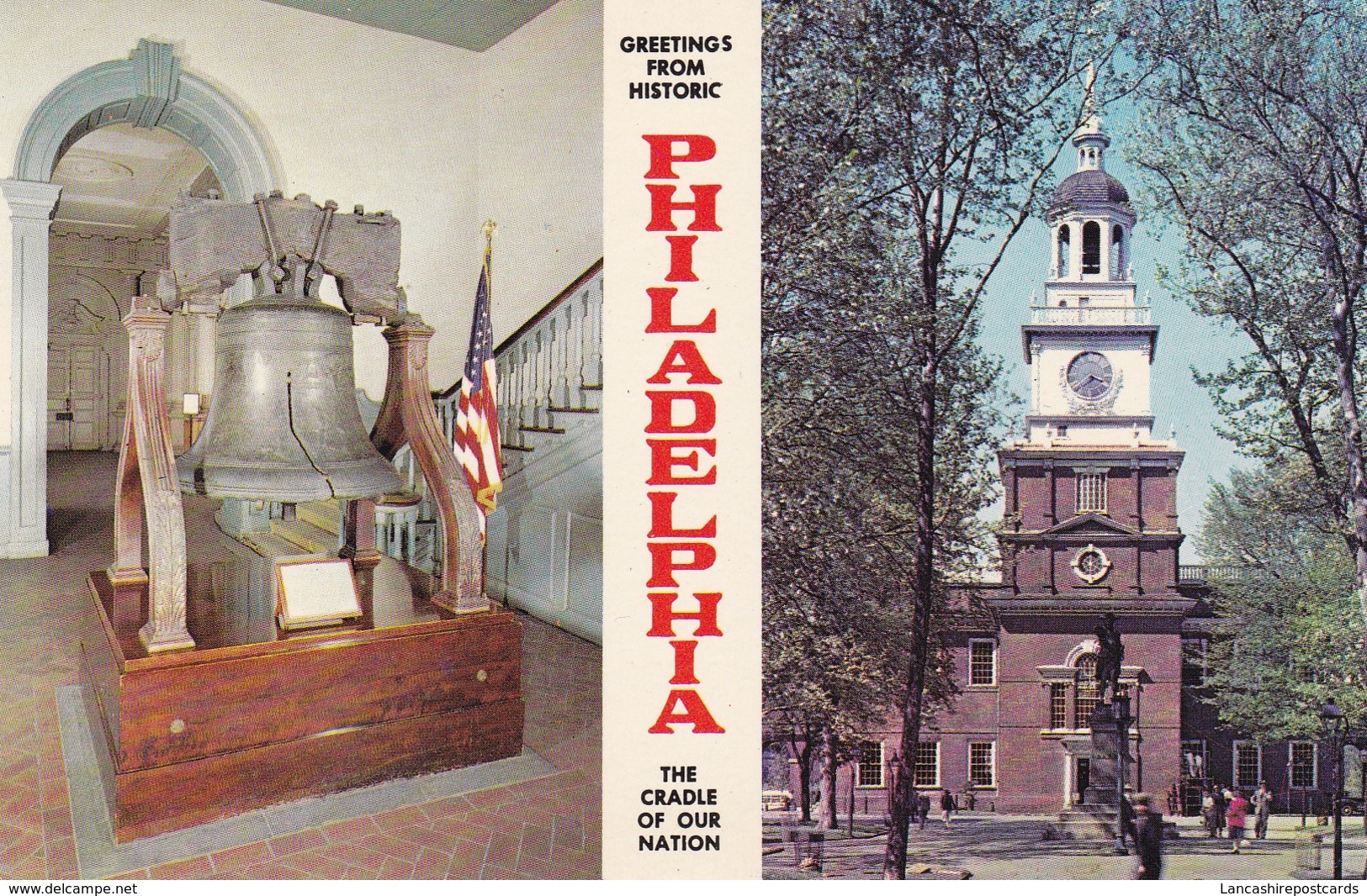 Postcard Philadelphia Independence Hall And The Liberty Bell My Ref  B11856 - Philadelphia