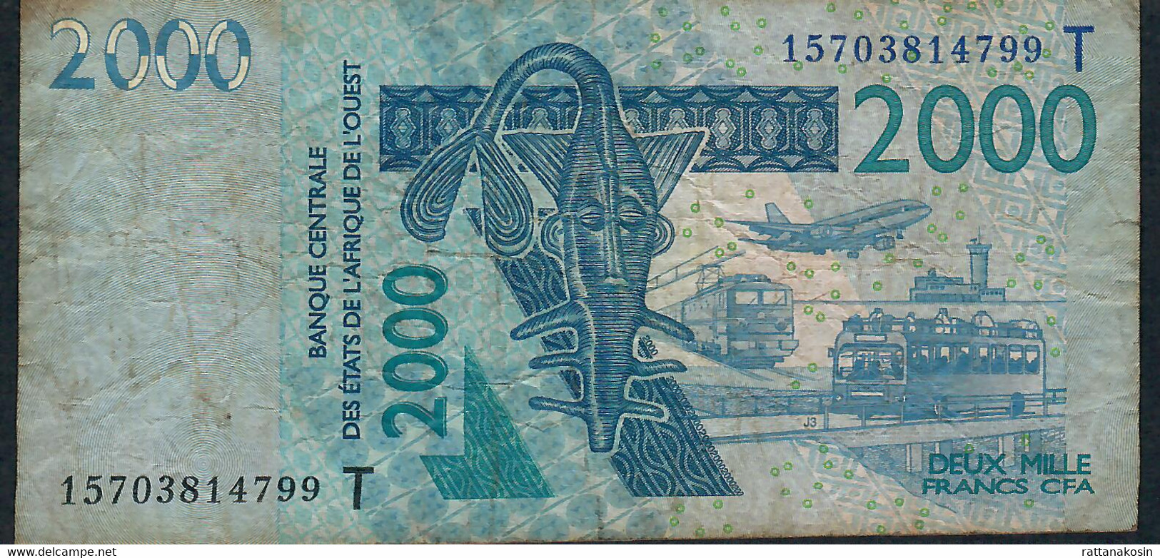 W.A.S. TOGO P816To 2000 Francs (20)15 F-VF - Togo