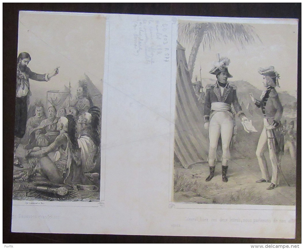Rare Gravure D'Eugène Delacroix En 1834 - Epreuve D'Essai - Hamlet (la Reine S'efforce De Consoler Hamlet) - Estampes & Gravures