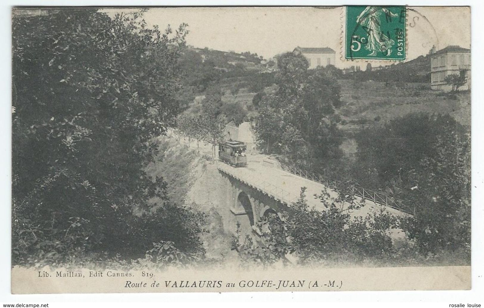 Route De VALLAURIS Au GOLFE-JUAN (06)   -   (Tramway ?) - Vallauris