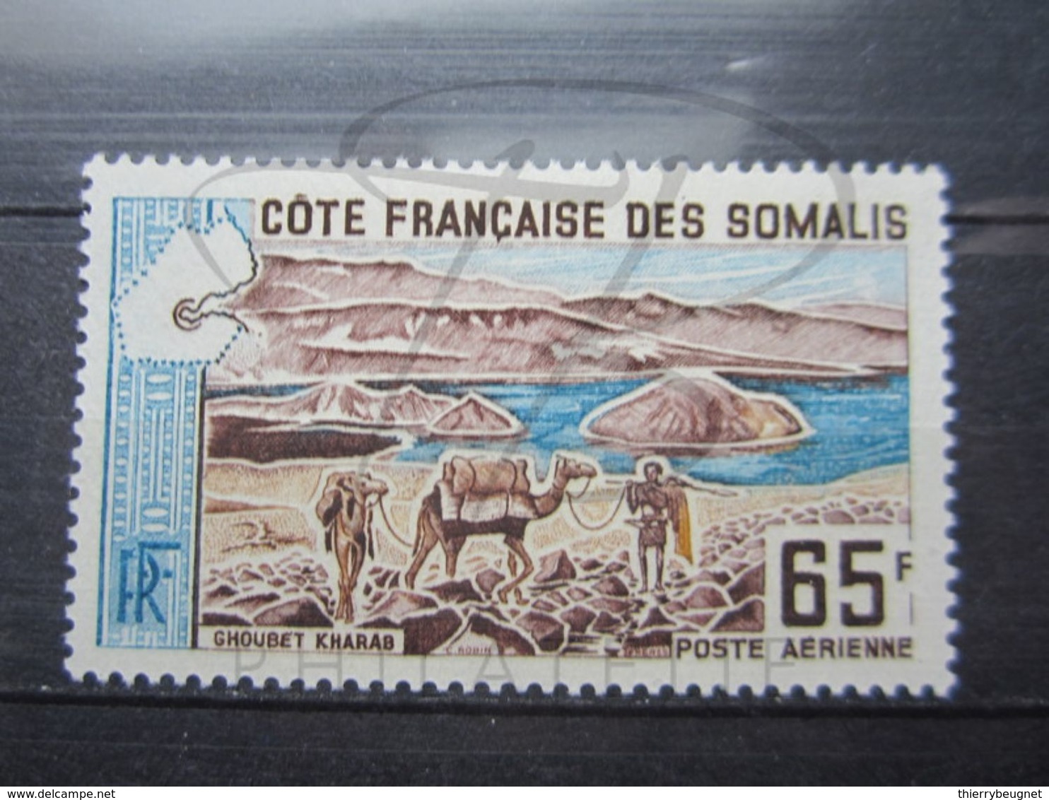 VEND BEAU TIMBRE DE POSTE AERIENNE DE LA COTE FRANCAISE DES SOMALIS N° 44 , X !!! - Neufs
