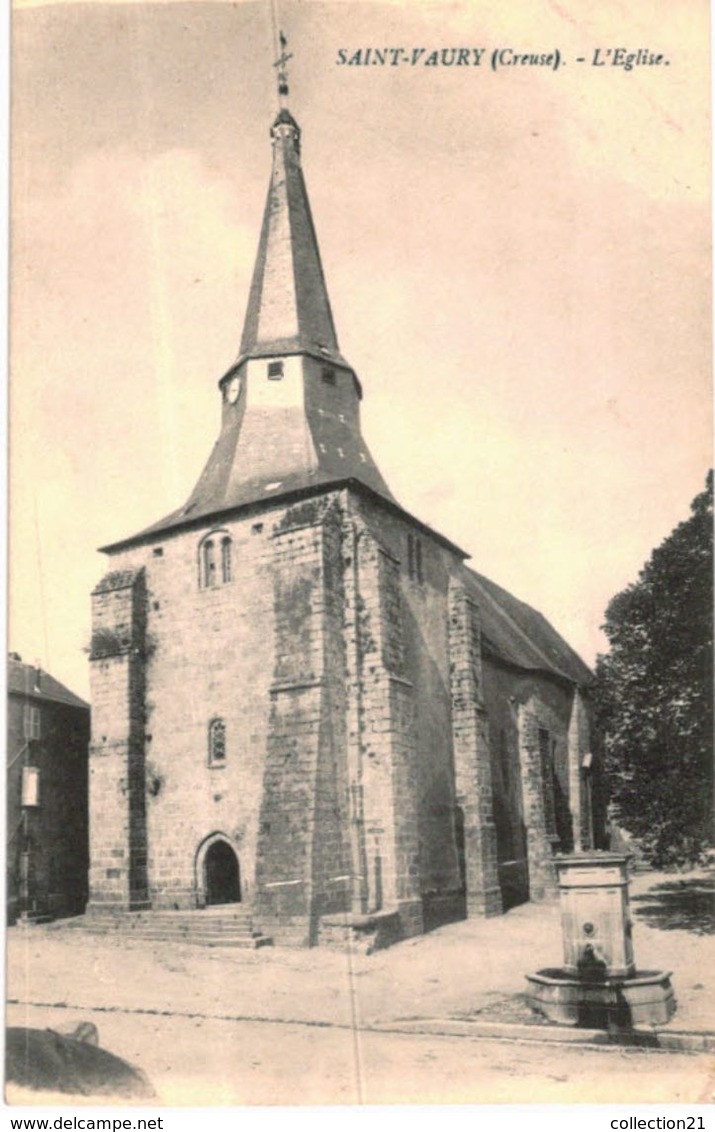 SAINT VAURY .... L EGLISE - Autres & Non Classés