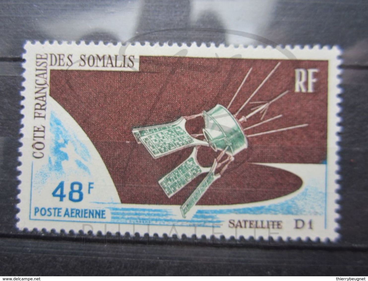 VEND BEAU TIMBRE DE POSTE AERIENNE DE LA COTE FRANCAISE DES SOMALIS N° 48 , X !!! - Neufs